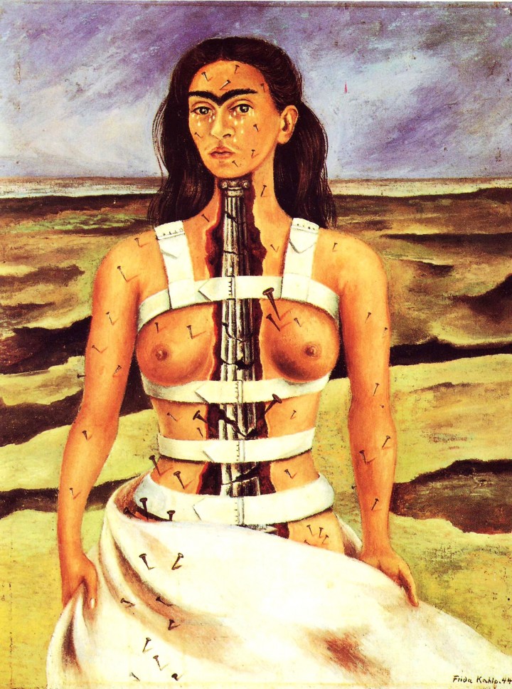 Autorretrato de Frida Khalo, "La columna rota", 1944