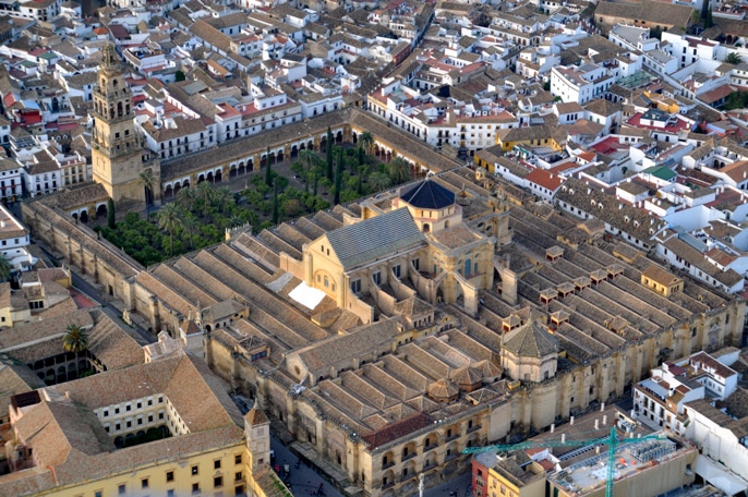 Vista aérea de la Mezquita de Córdoba.