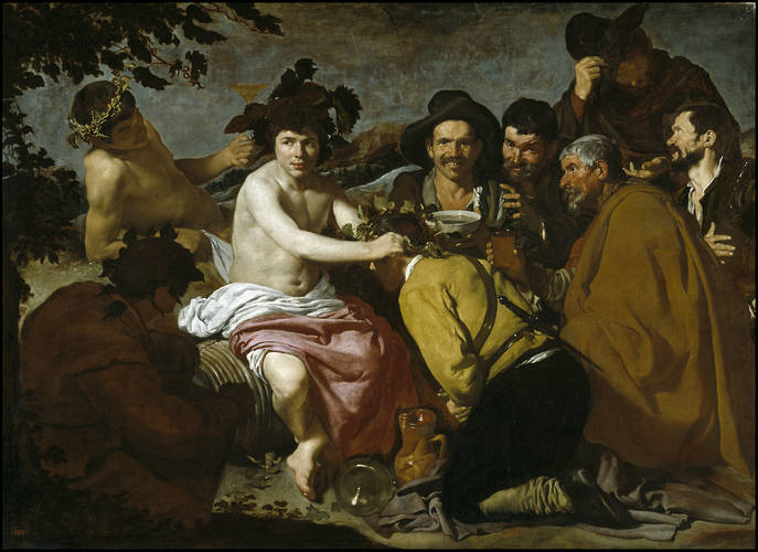 Diego Velázquez, "Los borrachos", 1628-1629.