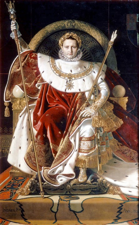 Napoleón Bonaparte como Júpiter entronado